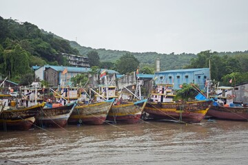 Wall Mural - Boats on the shore 