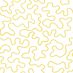 Aufkleber - Seamless pattern with hand drawn curves