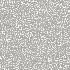 Poster - Seamless pattern with hand drawn curves