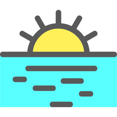 Poster - Sunrise Landscape Icon