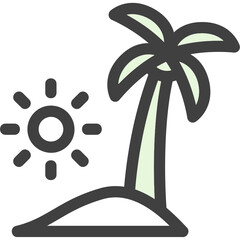 Poster - Beach Landscape Icon