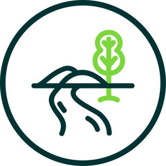 Sticker - River Landscape Icon