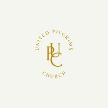 Brown And Beige Simple & Circular Church Logo