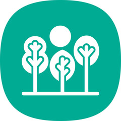 Sticker - Tree Landscape Icon