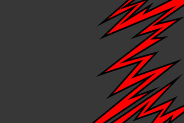 Aufkleber - abstract background with spikes and zigzag line pattern and with some copy space area