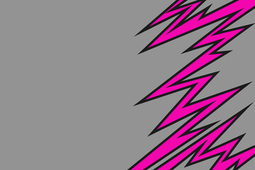Aufkleber - abstract background with spikes and zigzag line pattern and with some copy space area