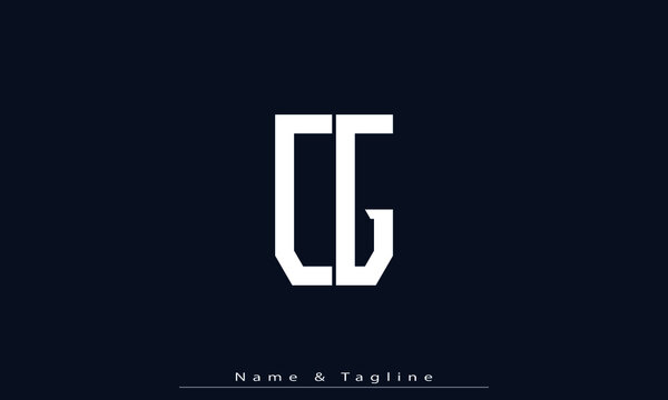Alphabet letters Initials Monogram logo CG , GC