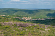 Viewpoint for the town of Lençois at the top of the mountain in Chapada Diamantina, in the state of Bahia, Brazil