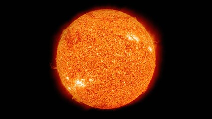 Wall Mural - the sun. solar surface activity. elements of this image were furnished by nasa.