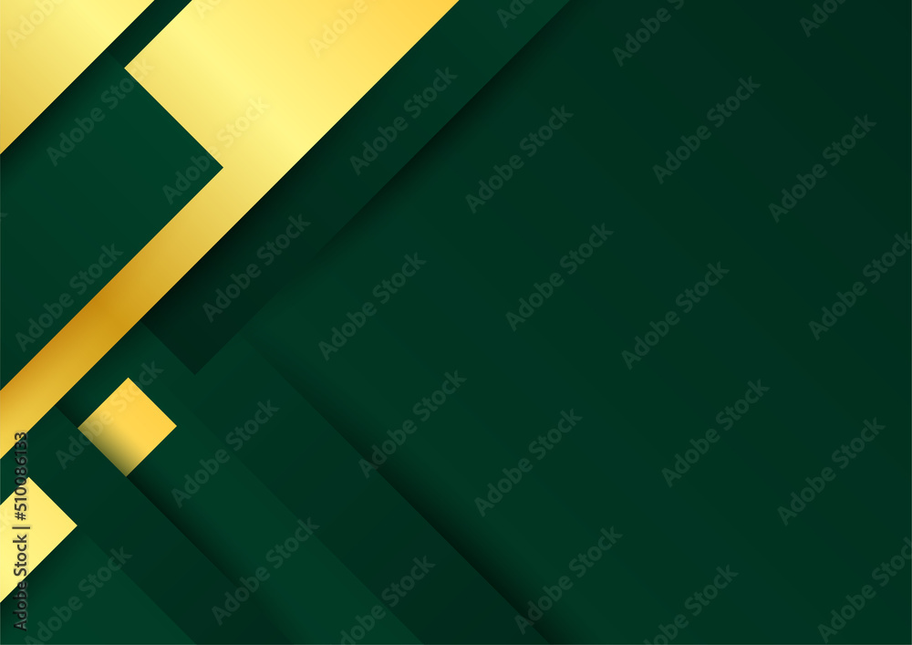 Abstract dark green and gold background Stock Vector Adobe Stock