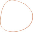 Boho Abstract Hand Drawn Circle Element
