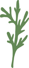 Wall Mural - Green Leaves Branch Illustration