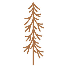 Spruce Tree Silhouette Element