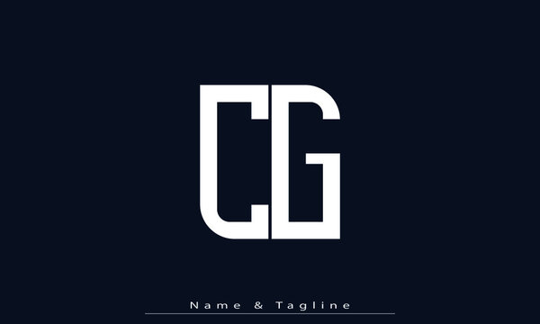 Alphabet letters Initials Monogram logo CG , GC