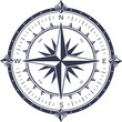 Vintage nautical compass