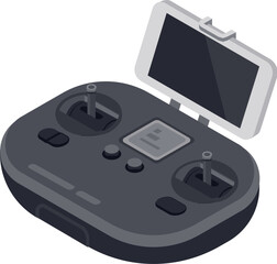 Wall Mural - drone control panel with smartphone