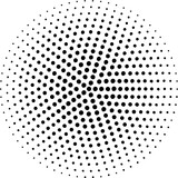 Fototapeta  - Halftone effect abstract dotted circles