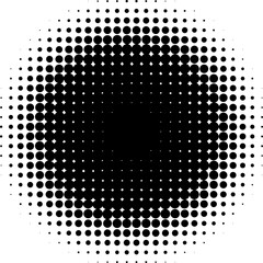 halftone effect abstract dotted circles
