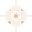 © Tartila - Sun symbol with moon phases