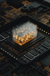 © Javier Pardina/Stocksy - Futuristic microchip
