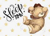 Fototapeta Fototapety na ścianę do pokoju dziecięcego - teddy bear with a star