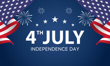 4th Of July, USA Celebration Of Independence Day - Banner Illustration
