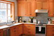 © Ameris Photography Inc./Stocksy - Kitchen with wood cabinets.