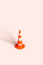 3d Render Of Traffic Cone. With Copy Space