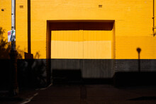 Yellow And Black Abstract Doorway