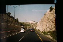 Traveling In A Bus Through Israel