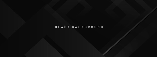 Wall Mural - Darkness concept design black geometric background