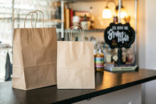 Gift Bags Inside A Wine And Cheese Shop