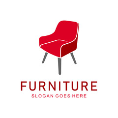 Sticker - red chair icon