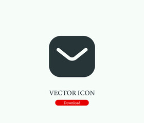 Poster - Message vector icon. Editable stroke. Symbol in Line Art Style for Design, Presentation, Website or Mobile Apps Elements, Logo.  Message symbol illustration. Pixel vector graphics - Vector