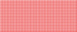 Red and white checkered tablecloth fabric background vector seamless texture pattern.