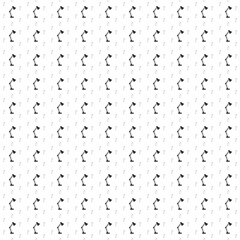 Poster - Square seamless background pattern from geometric shapes are different sizes and opacity. The pattern is evenly filled with big black table lamp symbols. Vector illustration on white background