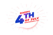 happy fourth of july background design