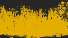 Abstract Yellow Black Scratch Grunge Texture Background