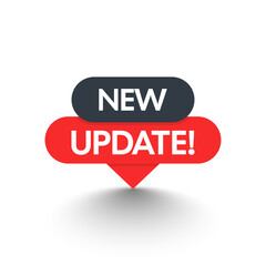 Poster - Update software icon in flat style. System upgrade notification vector illustration on isolated background. Progress install sign business concept.