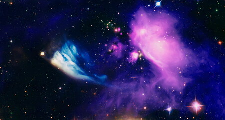 Wall Mural - a cloud in space. abstract astronomical galaxy. elements of this image furnished by nasa.