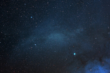 Poster - Amazing starry sky with planets, stars, galaxies in space