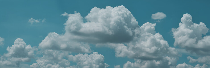 Wall Mural - clouds white soft in the vast blue sky