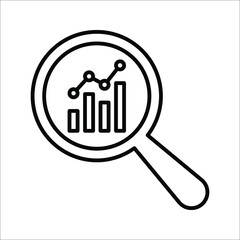 Fototapete - analytic icon.business concept. vector illustration on white background