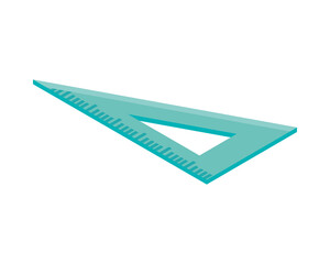 Sticker - triangle ruler school supply