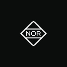 NOR 3 Letter Design For Logo And Icon.NOR Monogram Logo.vector Illustration.