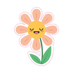 Poster - funny flower sticker