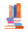 books stack illustration