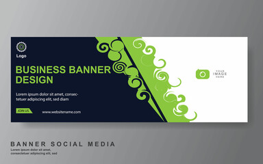 Vector abstract design web banner template. Web Design Elements - Header Design. Abstract geometric web banner template on grey background.