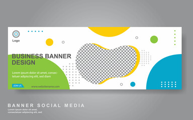 Vector abstract design web banner template. Web Design Elements - Header Design. Abstract geometric web banner template on grey background.