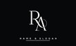 RA,  AR,  R,  A   Abstract  Letters  Logo  Monogram